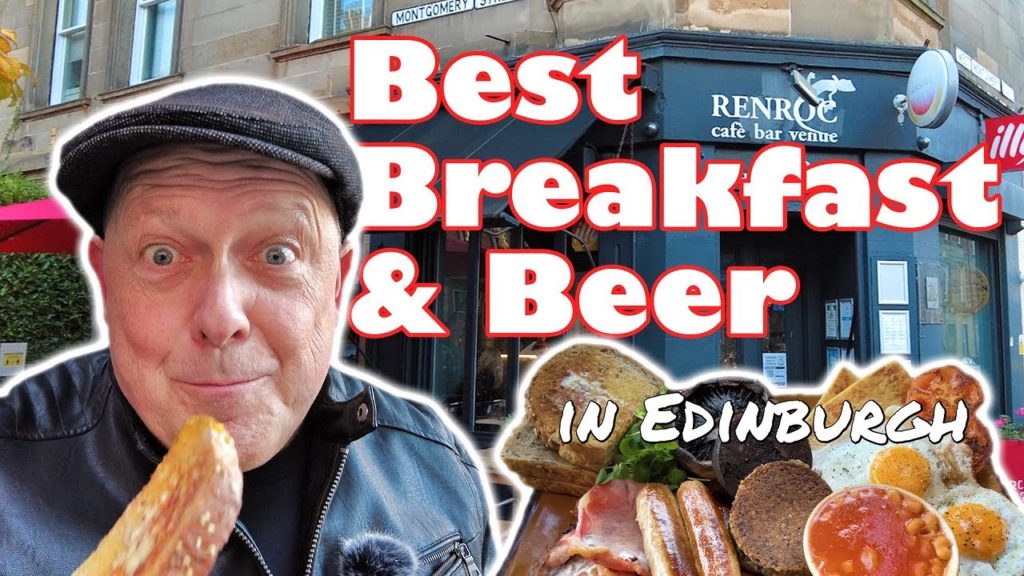BEST Breakfast in Edinburgh - and the biggest - served with BEER at Renroc Cafe