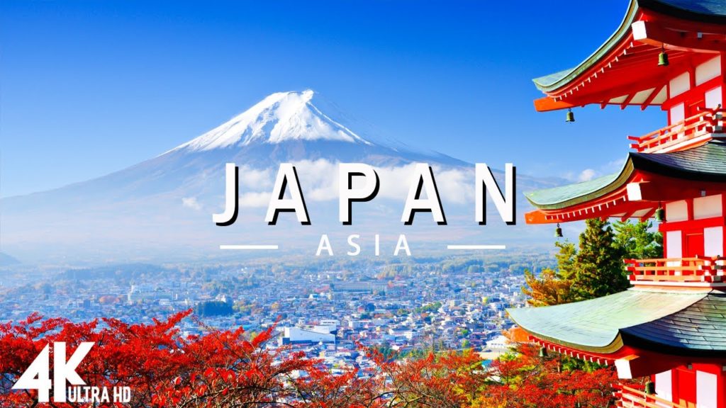 FLYING OVER JAPAN (4K UHD) - Relaxing Music Along With Beautiful Nature Videos - 4K Video Ultra HD