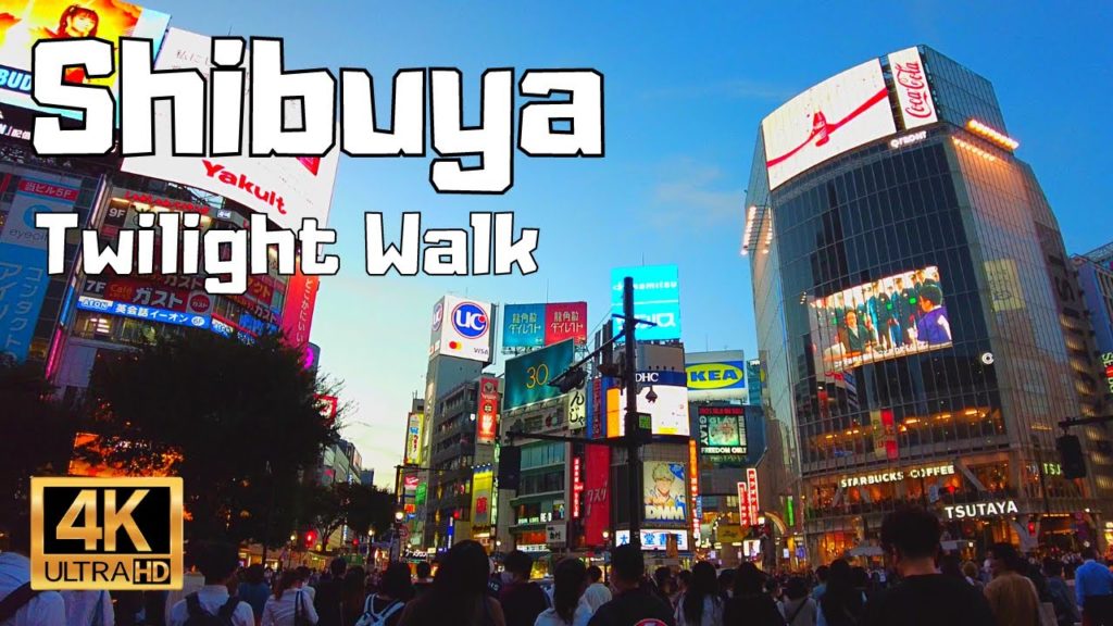 【4K Japan Walk】Shibuya – Tokyo. Walk around Beautiful Twilight time Shibuya. 【4K Japan Walk】Shibuya - Tokyo. Walk around Beautiful Twilight time Shibuya.