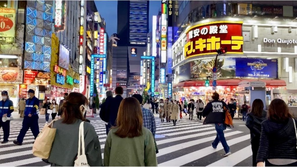 【4K】Tokyo Evening Walk - Shinjuku (Nov.2021)
