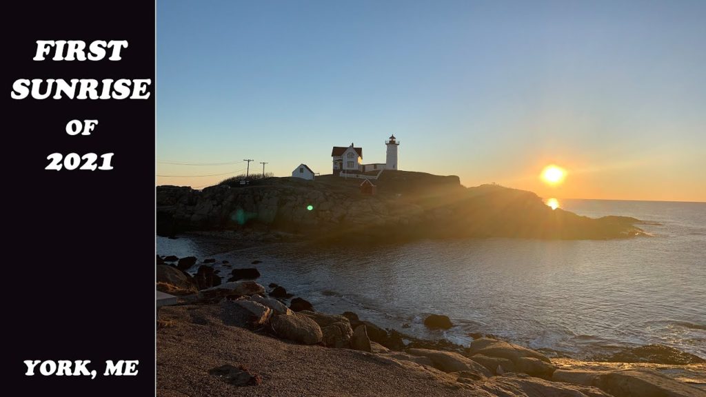 First Sunrise of 2021 in York, Maine