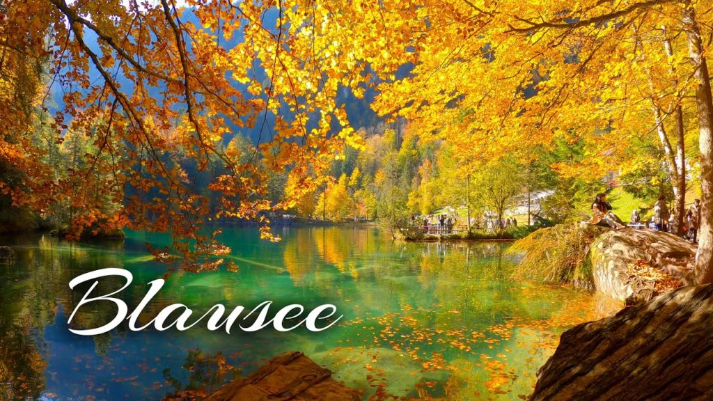 Romantic Blausee 🇨🇭 4K, the cutest lake in Switzerland