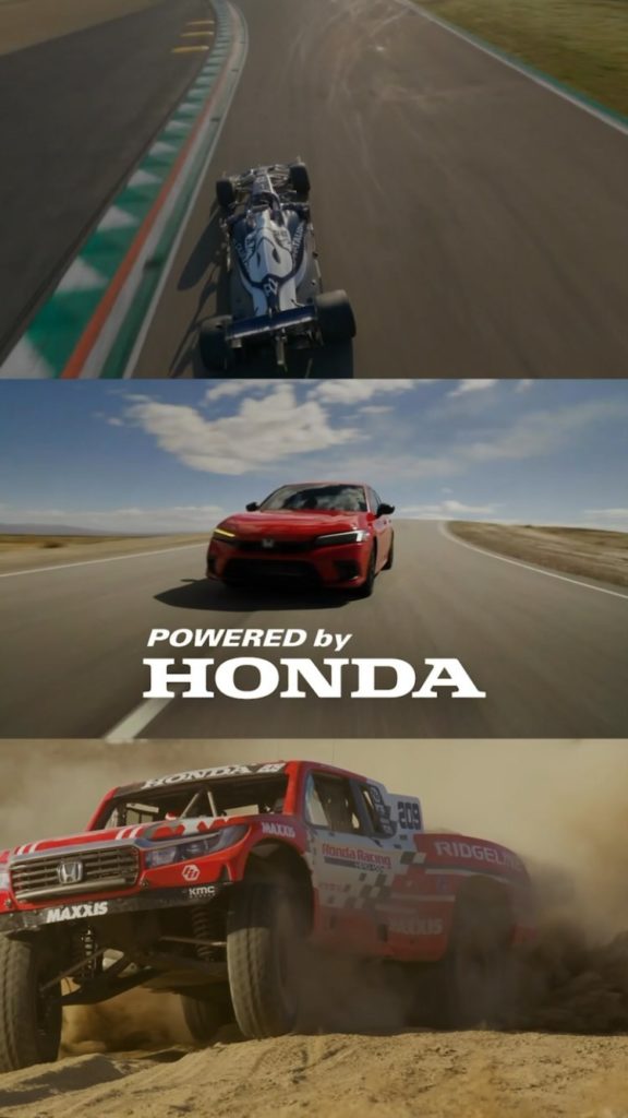 Racing is in our DNA. #PoweredByHonda...