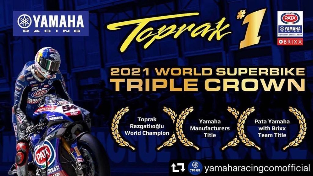 A big ‘Congratulations!” to @toprak_tr54, @patayamahabrixx, and @yamaharacingcom...