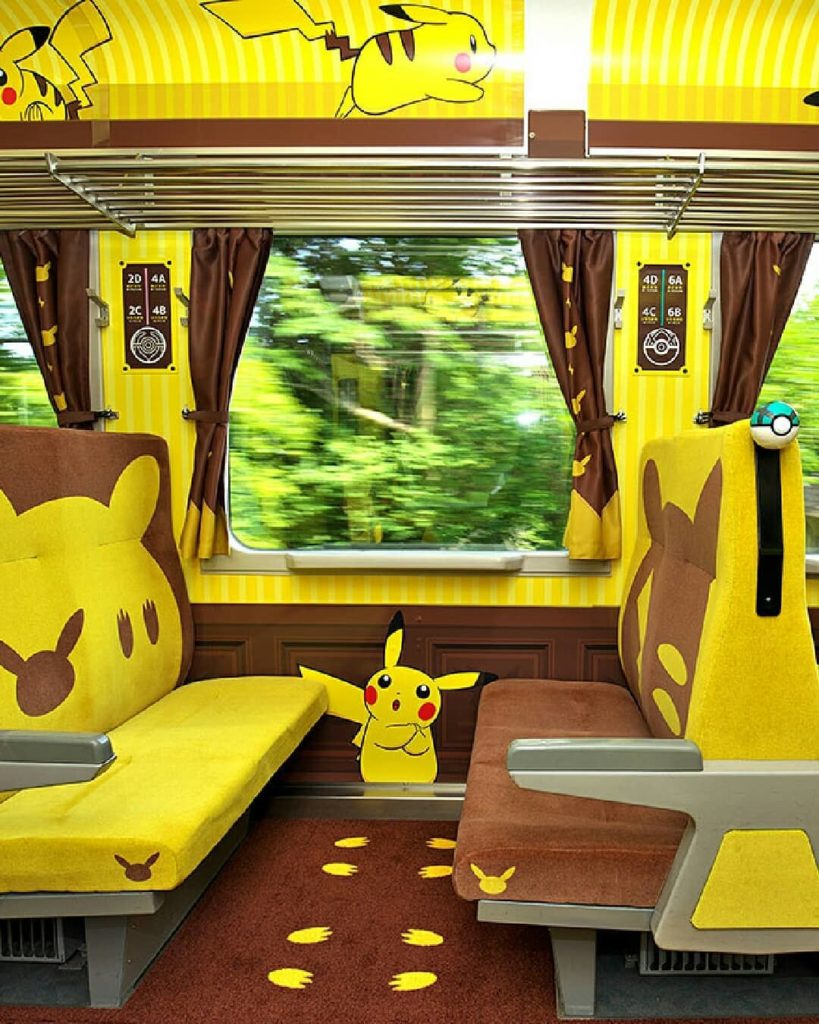 This is one train you've GOTTA CATCH!  Decked out from top to bottom with Pikach...