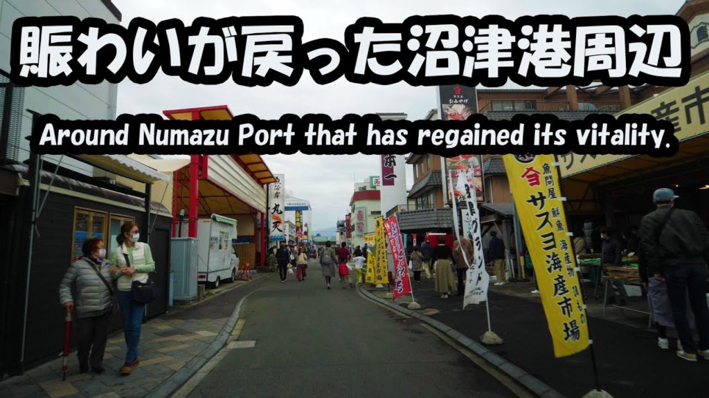 【車載動画】多くの観光客で賑わいが戻った沼津港周辺  The area around Numazu Port, which is crowded with many tourists.