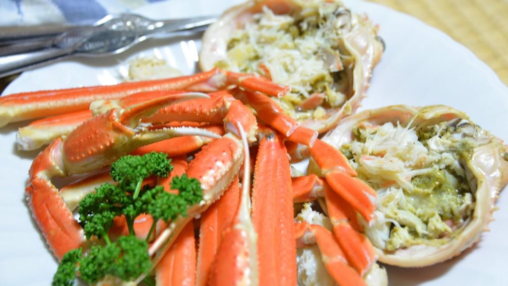 Dinner is Kinosaki Onsen,Snow crab 飽きることのない城崎温泉足軽旅館のズワイガニ:Gourmet Report グルメレポート