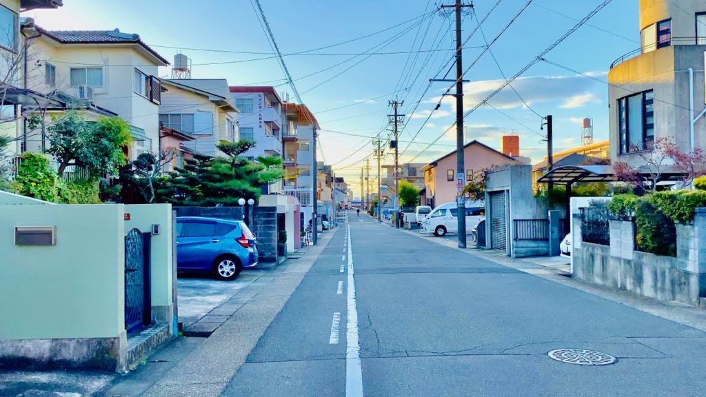 【4K】Modern Japanese Houses / Neighborhood Walking Tour in Japan (Nagakute, Nagoya)