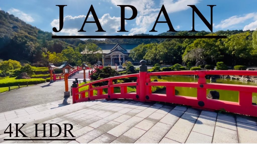 One of the Most Beautiful Shinto Shrine |Sasebo-Nagasaki Japan Walk Tour| Japan Walk Tour #japanwalk