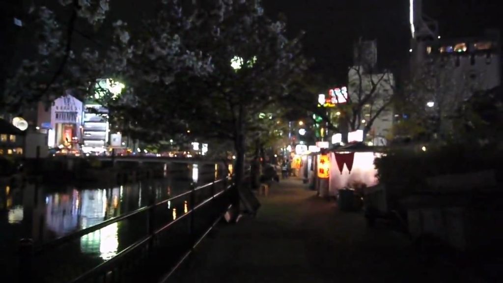 桜 Sakura & ラーメン　Ramen - down by the river in Japan!