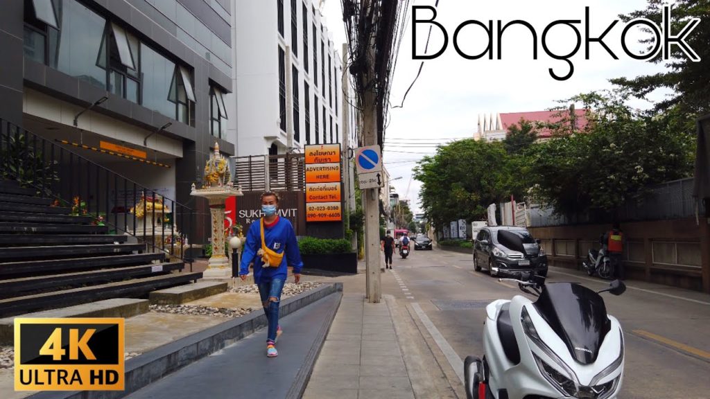 [Bangkok walk 4K ] walking tour around Sukhumvit soi 15  , Bangkok Thailand  2021