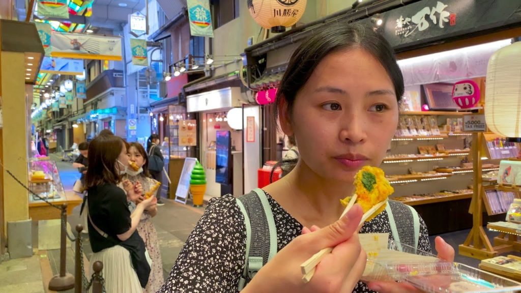【4K】Kyoto Japan Street Food Tour | Nishiki Market | Japan Walking Tour
