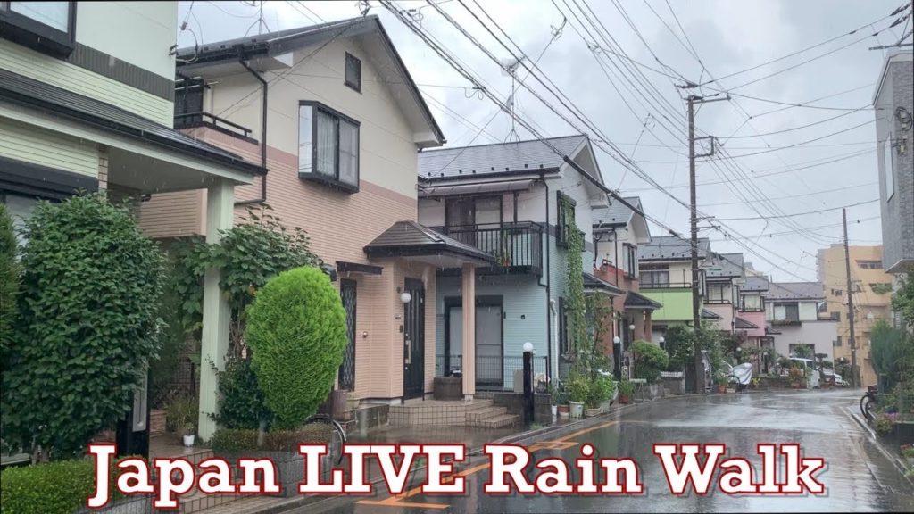 Japan LIVE Rain Walk Reupload 2021.12.01 ASMR Ambience Sound Sleep Meditate Relax Tokyo Suburb