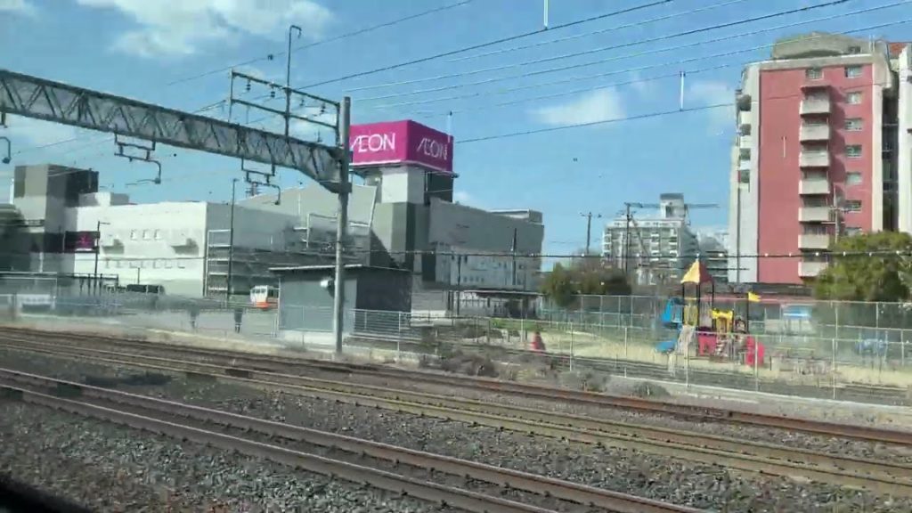 JR KyotoTakatsuki Station  JR ShinOsaka Vol 2 Train window Landscape effects   train ride