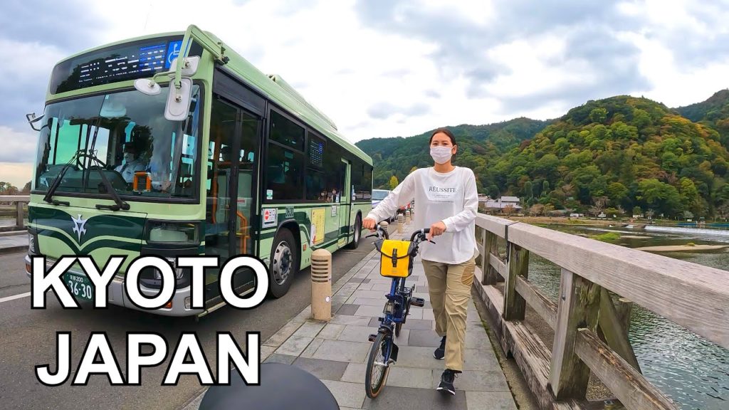 4K Kyoto Japan - Explore Arashiyama Bamboo Forest and Shopping Street By Bicycle | 嵐山京都