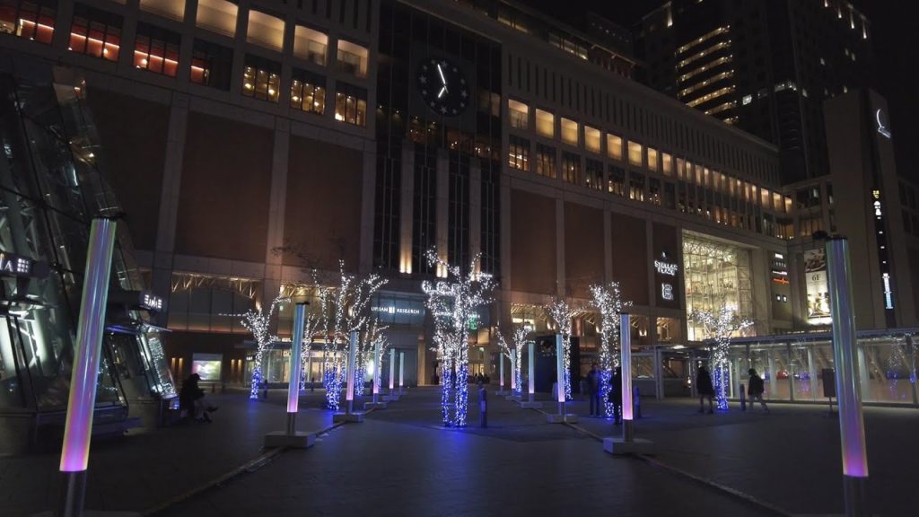 【4K】第41回 さっぽろホワイトイルミネーション 2021 札幌駅南口 駅前広場会場を散策【Binaural Audio】