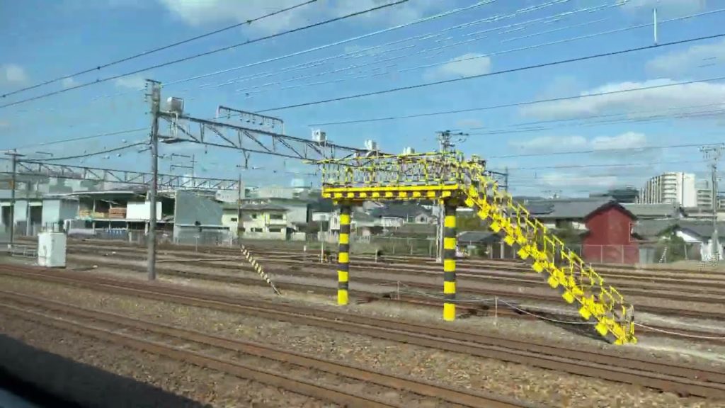 JR Kyoto  JR ShinOsaka Takatsuki Station　Vol 1 Train window Landscape effects   train ride