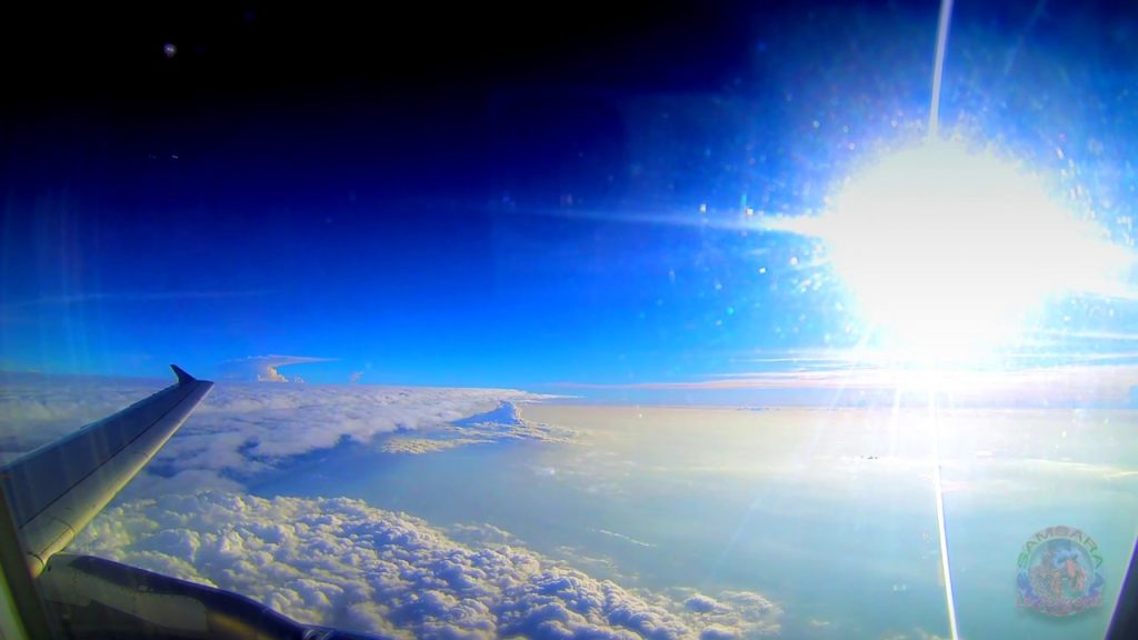 Vlog Ho Chi Minh to Vietnam From Siem Reap to Cambodia in Timelapse of plane with sunset after rain