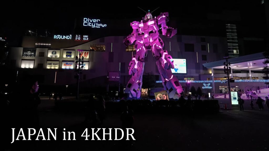 Night Tokyo Odaiba walk・4K HDR