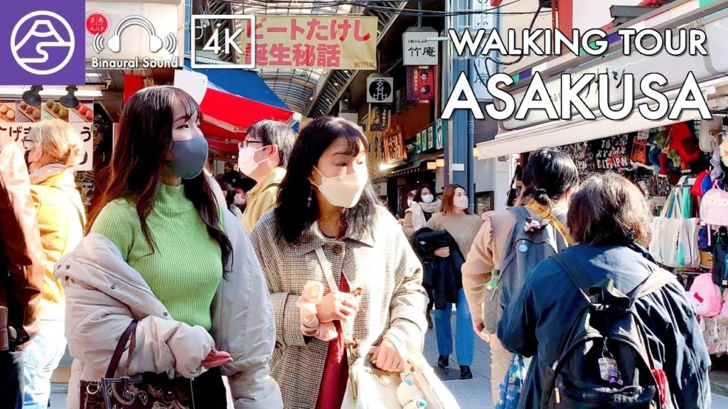 [4K] Asakusa Walk in Tokyo - The school tourists are back.,Tokyo Japan [ASMR Walking Tour]