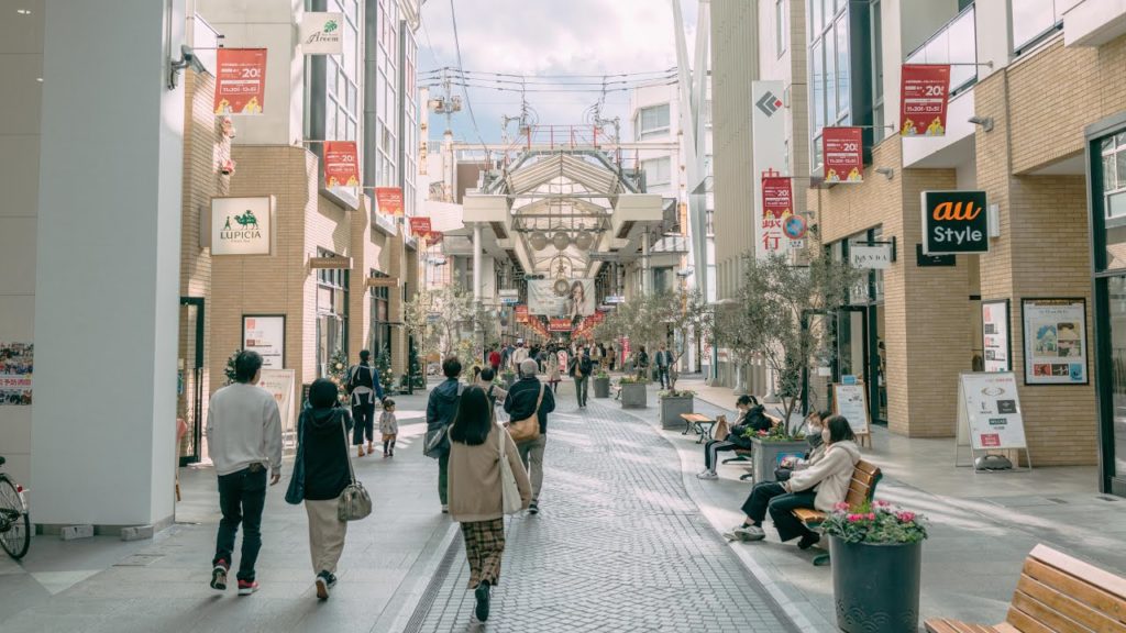 A Walk through Central Takamatsu, Japan - 4K 60fps