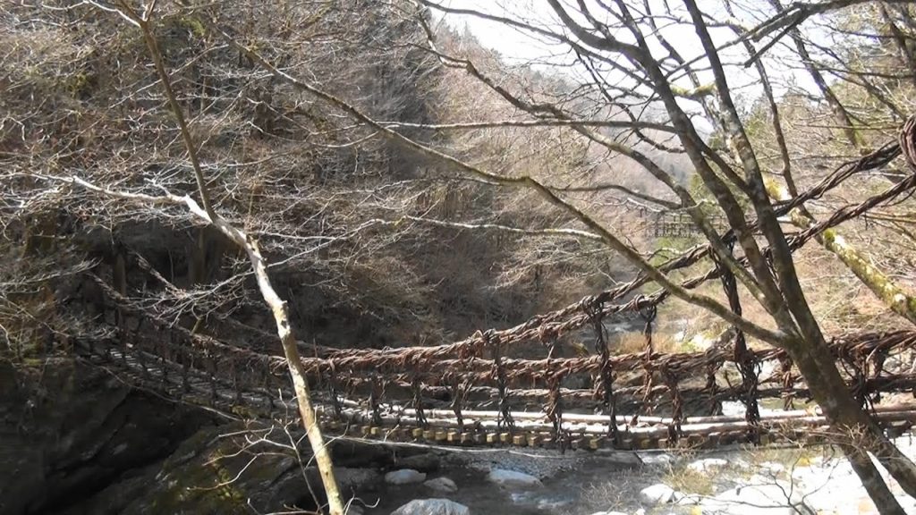 Vine Bridges of Iya Valley, Myoshi, Japan: Husband and Wife Vine Bridges of Iya Valley Vine Bridges of Iya Valley, Myoshi, Japan: Husband and Wife Vine Bridges of Iya Valley