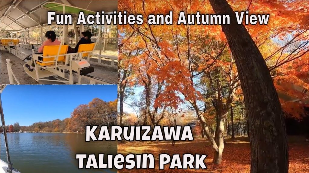 Autumn View|Fun Kids' Activities at Karuizawa Taliesin Park Nagano|Silent Vlog