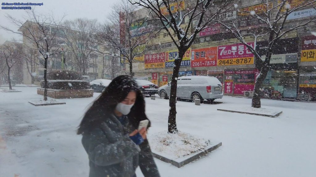 Snowfall Walk in Seoul, Korea Snowfall Walk in Seoul, Korea