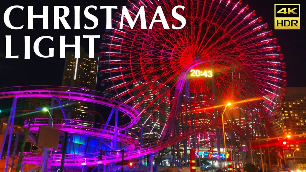 【4K】Yokohama Christmas Light JAPAN Night Walk - (Dec.2021)