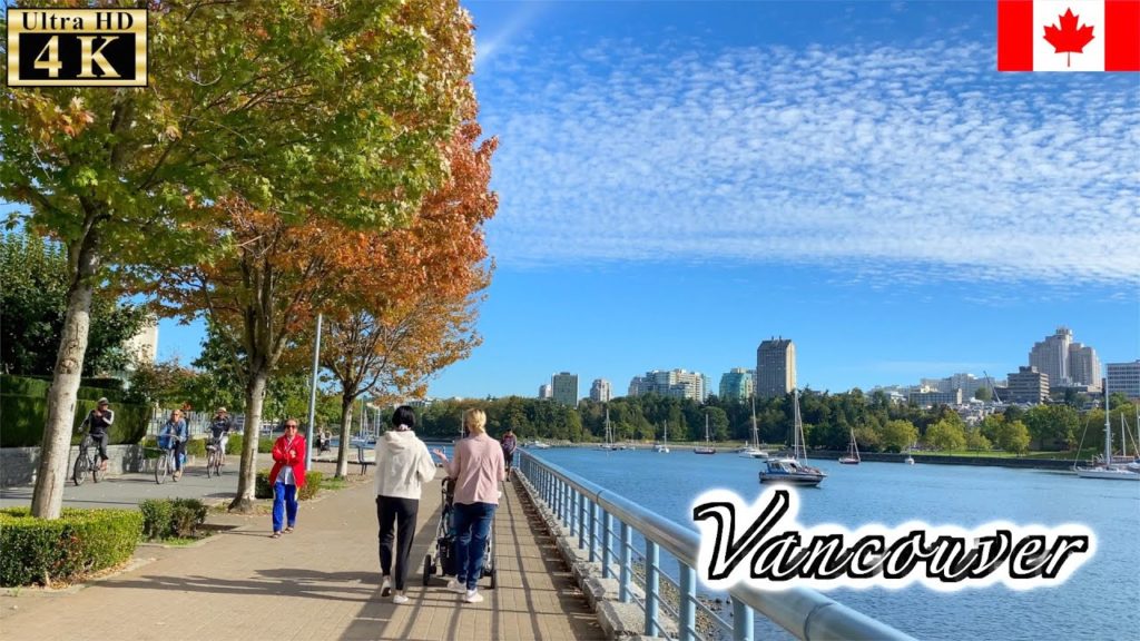 🇨🇦【4K】Vancouver Autumn Walk - English Bay to David Lam Park (September, 2021)