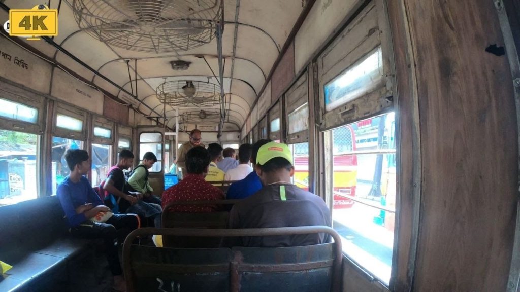 Esplanade to Park Street by Tram | Kolkata Travel Vlogs | West Bengal Tourism [4k, 60fps]