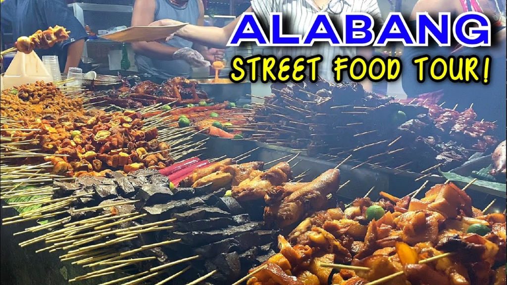 FILIPINO STREET FOOD in ALABANG | Afternoon Walking Tour & Street Food in Muntinlupa, Philippines