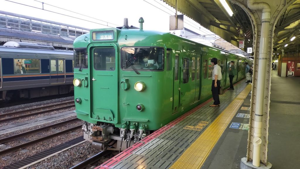 [1080p 60fps]  "First train" at Kyoto station. Wonderful sunrise from the largest lake in Japan