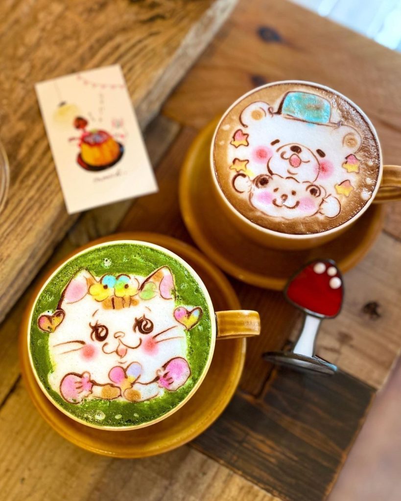 Why hello bear!  Cafe lovers will feel at home in Japan, with cute-as-a-button d...