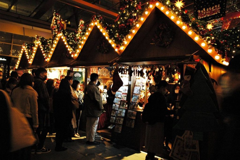 Christmas markets are held up and down Japan from the beginning of the winter se...