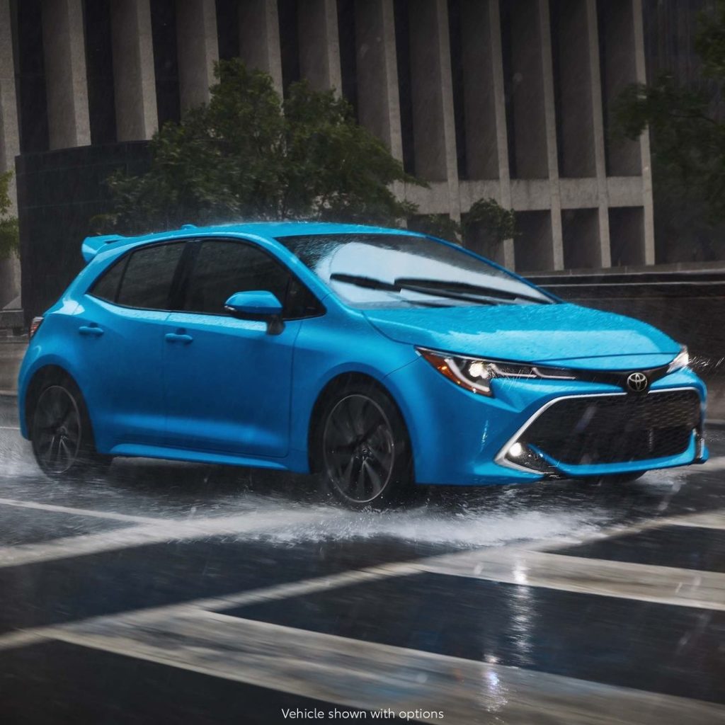 Let's dance in the rain!  #Corolla Hatchback #LetsGoPlaces...