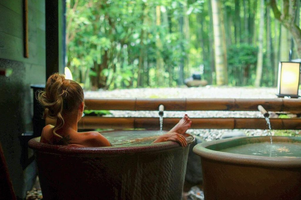 The hot spring waters of Mount View Hakone are known for their milky-white appea...