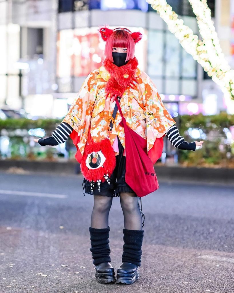 Tokyo Fashion: Japanese subculture model Miya (@miya_0709) on the street in Harajuku wearing a … Japanese subculture model Miya (@miya_0709) on the street in Harajuku wearing a ...