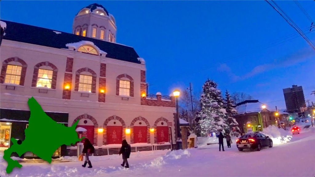 4K Walk Japan　小樽市の堺町通り商店街を散歩　2021年12月