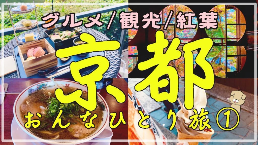 【京都女ひとり旅】ぼっちで秋の嵐山観光/猫のいる神社/和のアフタヌーンティー/紅葉ライトアップ【１日目】