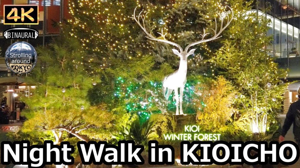 Night Walk in KIOICHO - 4K Tokyo Japan