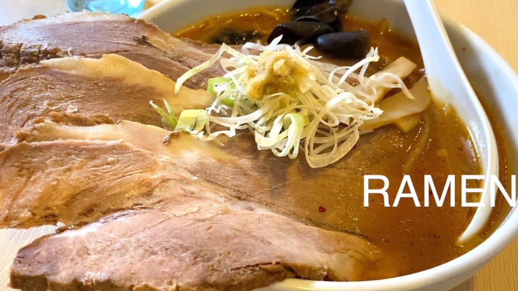 Japanese Street Food - Ramen - The Char-siu pork is overwhelming size
