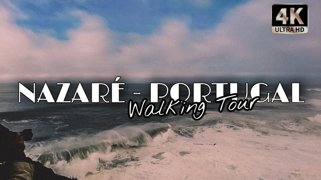 Nazare - Portugal (North Beach) - Walking Tour (4K UHD)