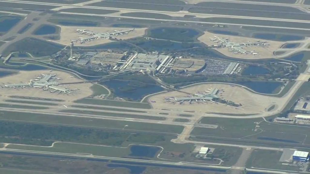 Fantastic view of Orlando Int'l after takeoff