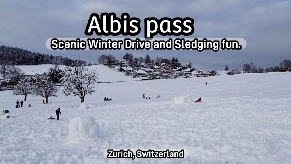 Albis Pass | Driving in Switzerland | Sledging fun