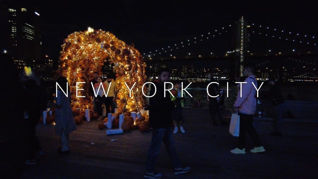 NYC Walking Tour | Seaport to Chinatown Night Walk | October 2021