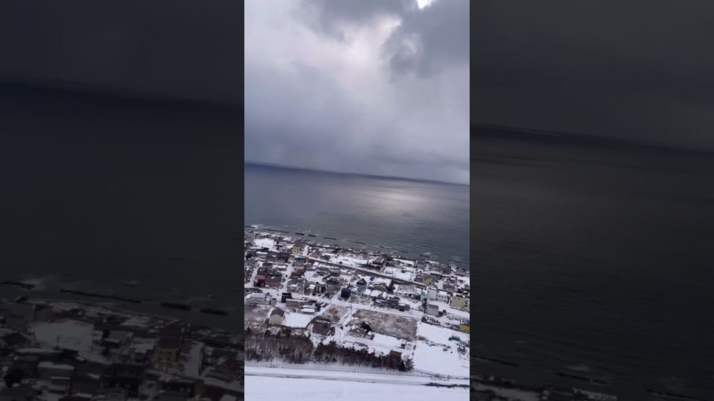 하코다테에서 도쿄 비행기 이륙뷰