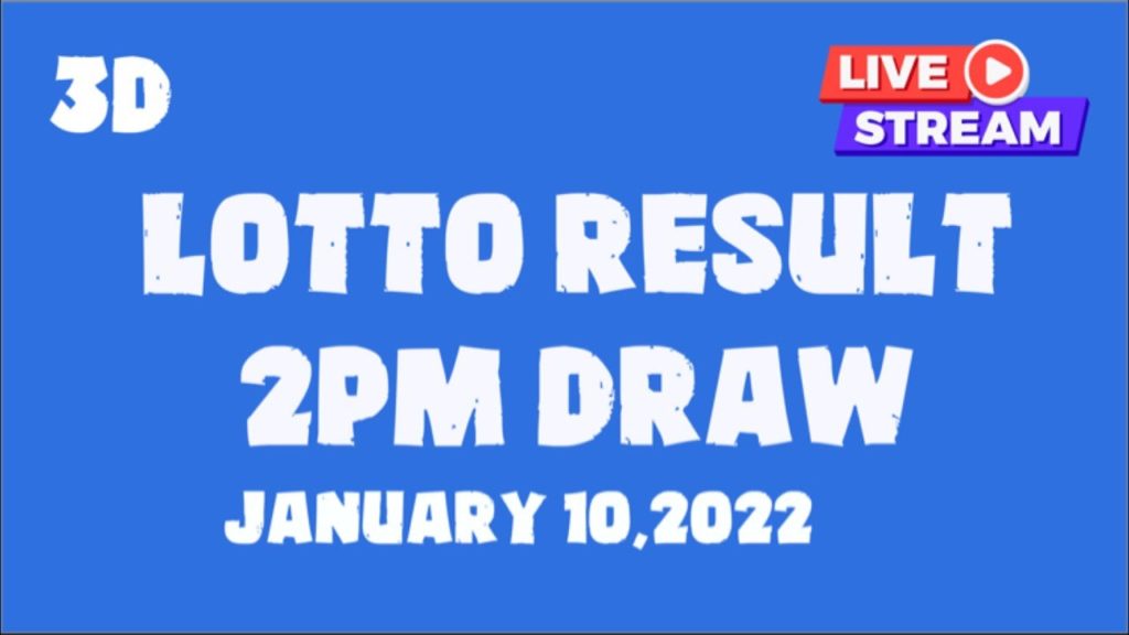3D Result January 10,2022 2PM Draw