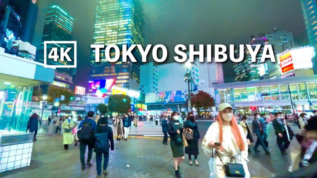 4K Tokyo Walk in SHIBUYA night |  JAPAN 東京渋谷 2022  | non-stop 30min ASMR