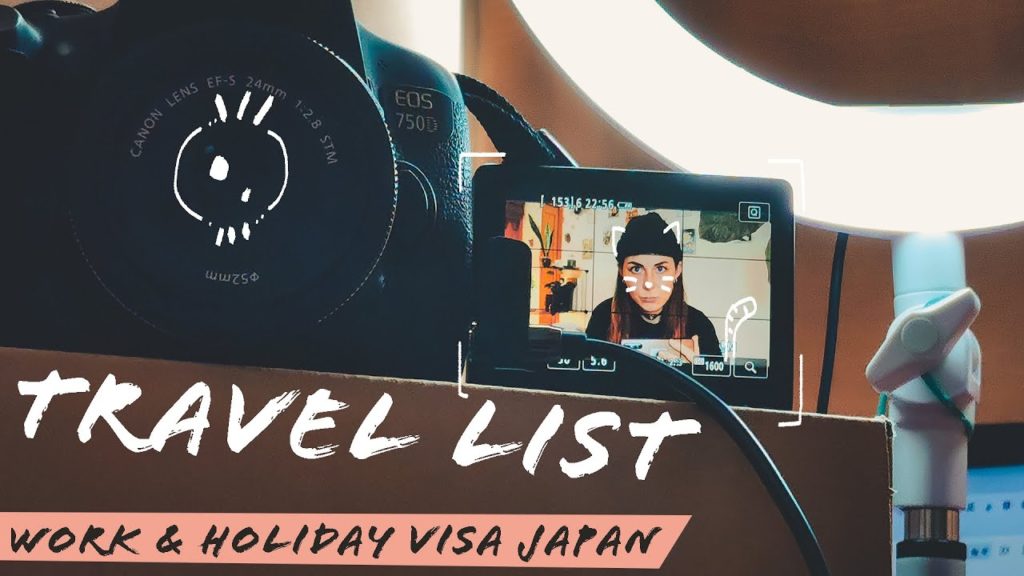 TRAVEL LIST for a - WORK AND HOLIDAY in JAPAN? (episode 2)